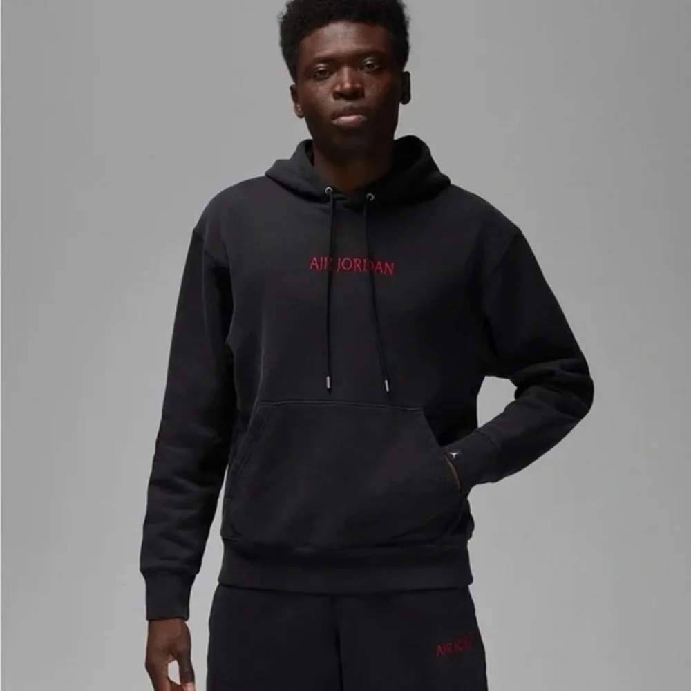 Air Jordan Heavyweight Fleece Pullover Hoodie Black Men’s Large Streetwear